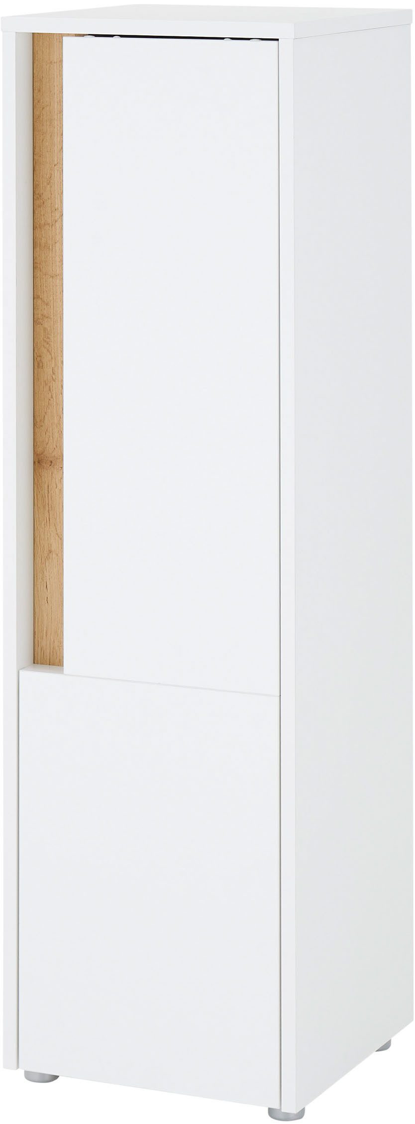 Home affaire Midischrank CITY/GIRON, Badschrank mit Griffmulde, Hochschrank in zeitlosem Design in den Farben Weiß und Anthrazit verfügbar, viel Stauraum