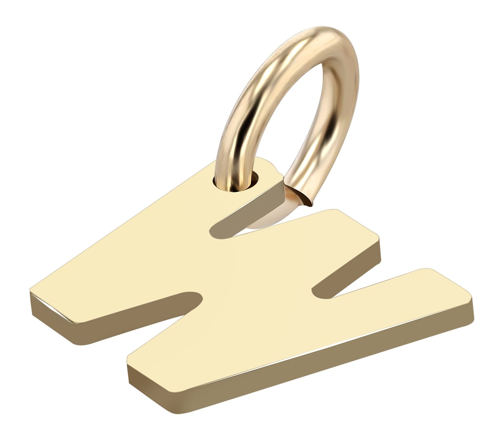 Buchstabenanhänger Anhänger – Buchstabe N Buchstabenanhänger aus 375 Gold