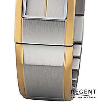 Regent Quarzuhr Regent Damen Armbanduhr Analogdisplay, (Analoguhr), Damen Armbanduhr rund, mittel (ca.18x38mm), Metallbandarmband