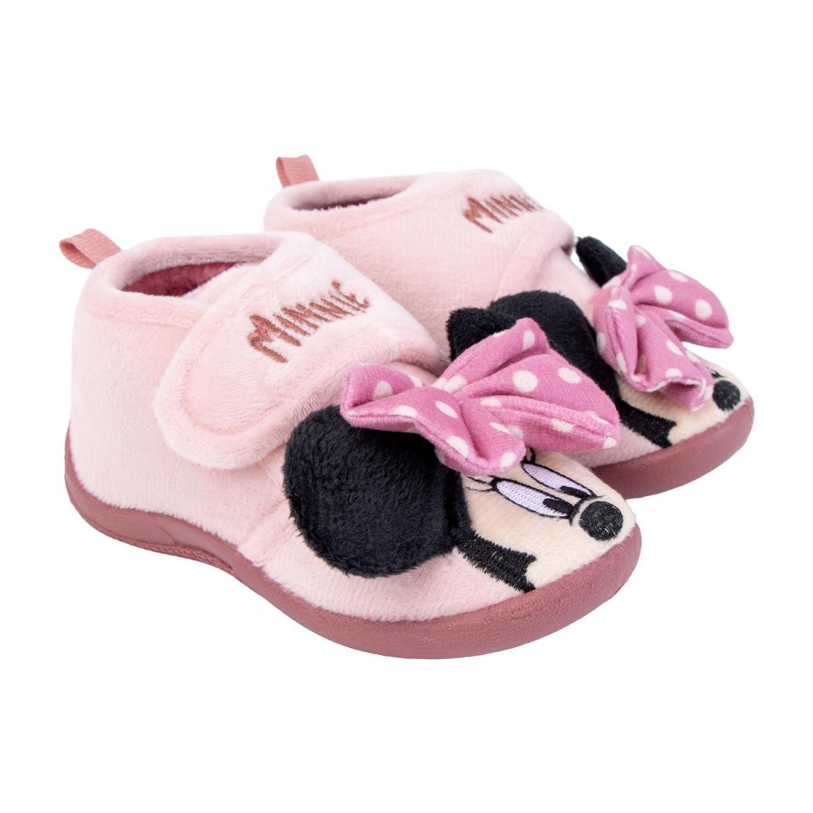 Disney Minnie Mouse Kinder Hausschuhe halbhoch Applikationen Zuhause Freizeit Pantoffel