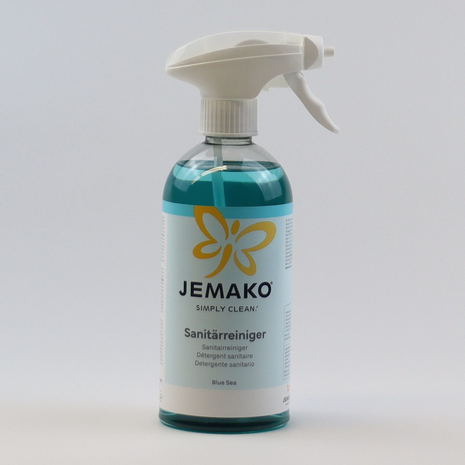 Jemako Sanitärreiniger Blue Sea, 500 ml inkl. Schaumpumpe, Badreiniger Sanitärreiniger (2-St. inkl. Schaumpumpe, Gute Umweltverträglichkeit)