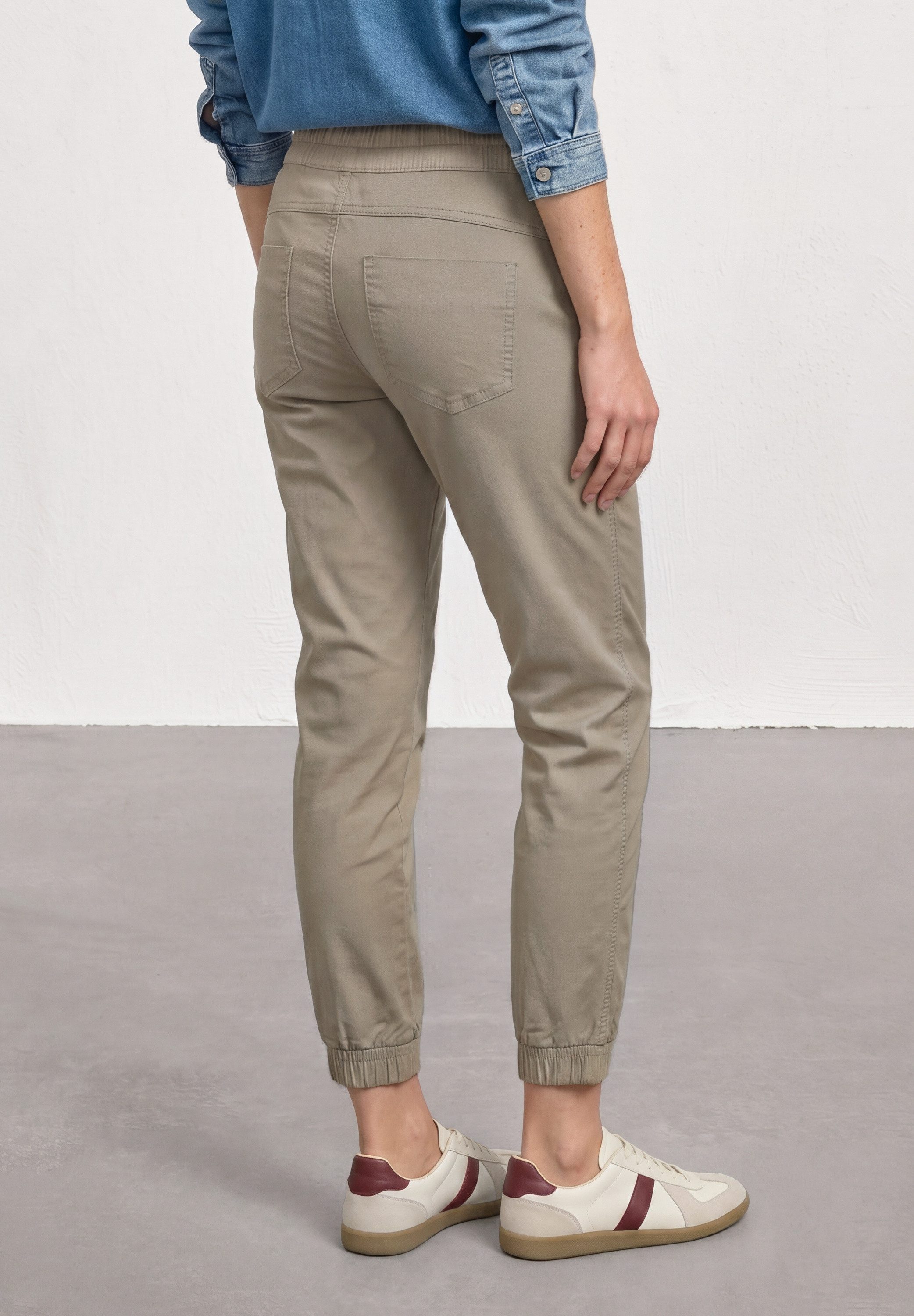 STREET ONE Jogger Pants aus Baumwolle mit Stretchanteil