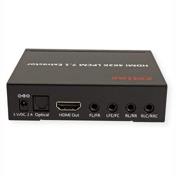 ROLINE HDMI 4K Audio Extraktor LPCM 7.1 Audio- & Video-Adapter HDMI Typ A Weiblich (Buchse) zu HDMI Typ A Weiblich (Buchse)