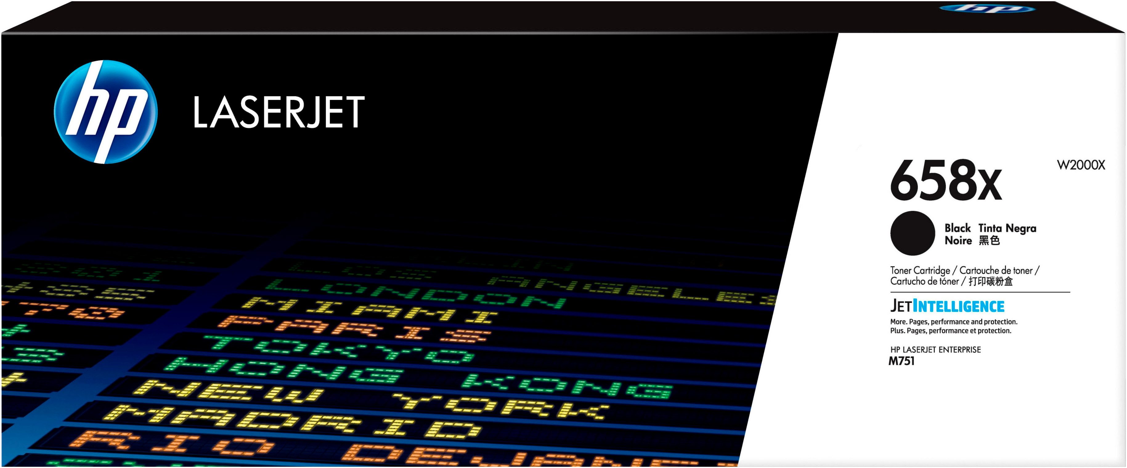 HP Tonerpatrone HP original Toner 658 Größen A+X, Farben: B/M/Y/C