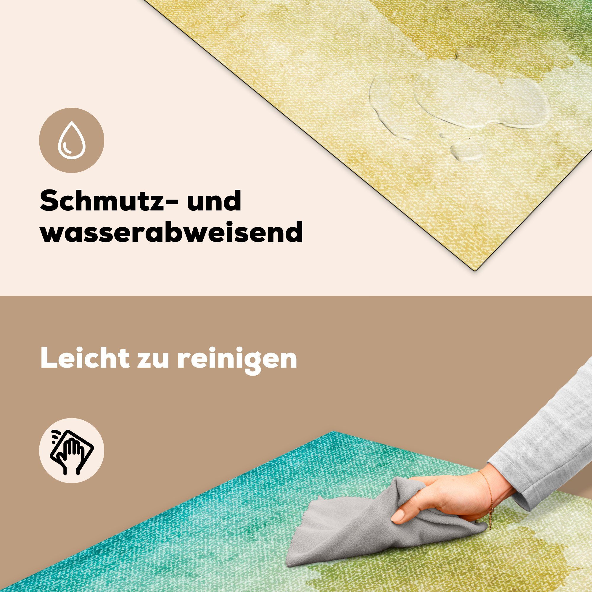 küche von Arbeitsplatte 78x78 in für cm, (1 Österreich MuchoWow Herdblende-/Abdeckplatte Illustration Ceranfeldabdeckung, Farbe, Vinyl, tlg),