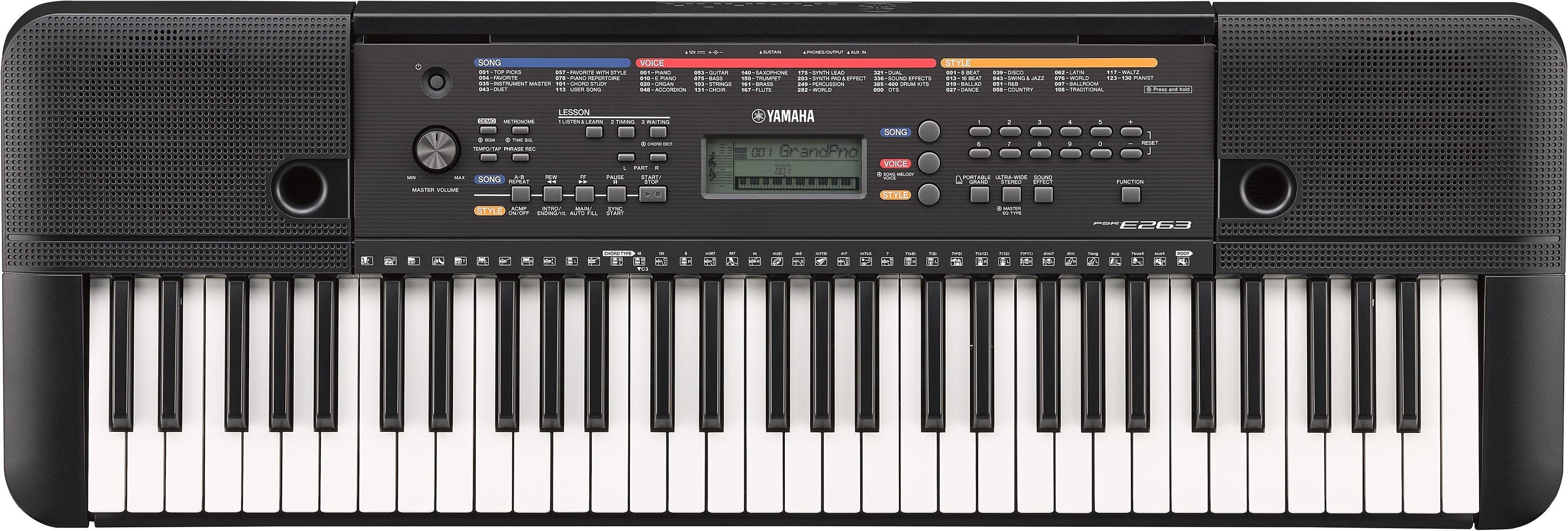 Yamaha Keyboard »PSRE263«, mit 9stufiger Yamaha