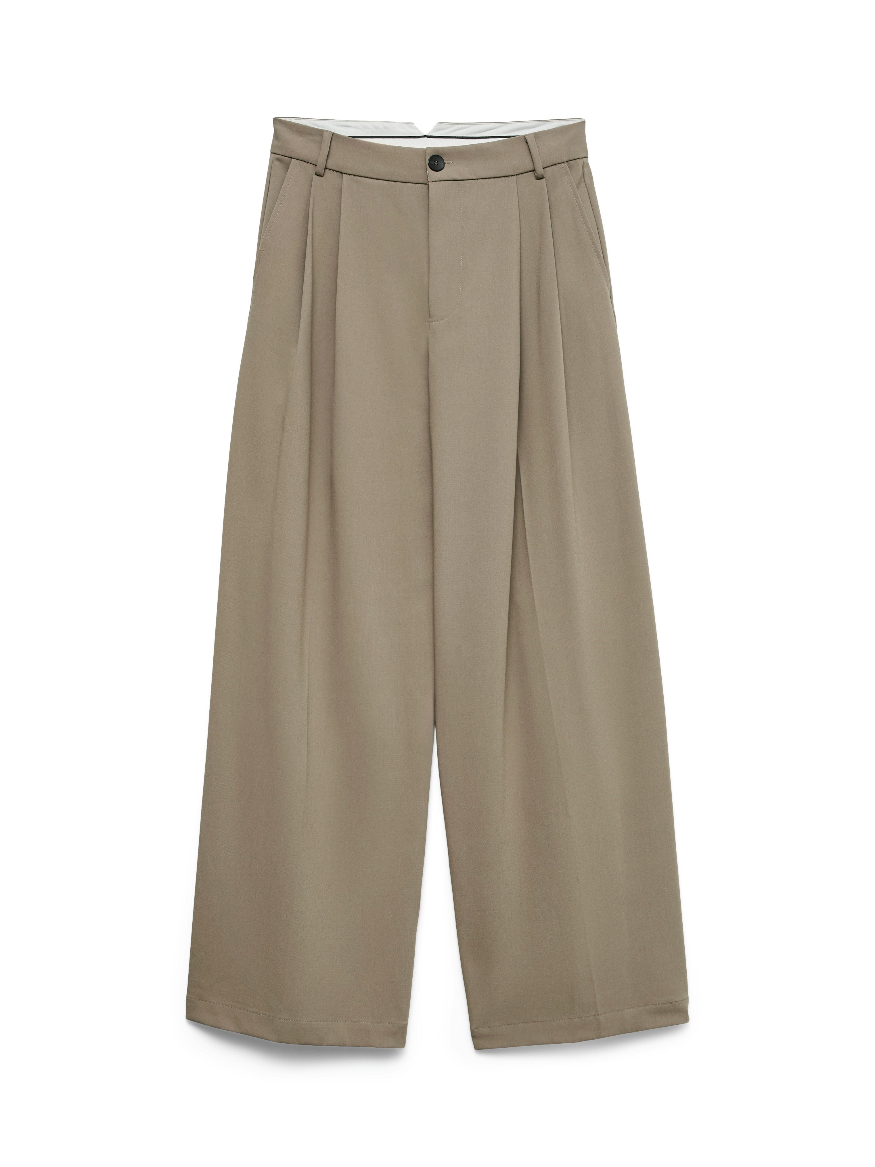 Vero Moda Anzughose VMSTELLA MW WIDE PLEAT PANT NOOS Materialmix, oversize – Bild 5 von 5
