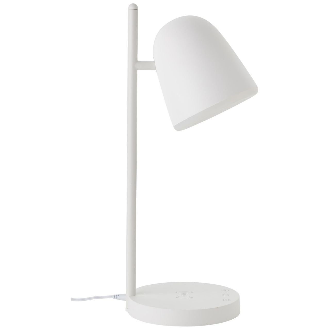 int Brilliant weiß, Lampe, LED Tischleuchte Nede, 3000-4700K, LED Tischleuchte 1x mit Nede Induktionsladeschale