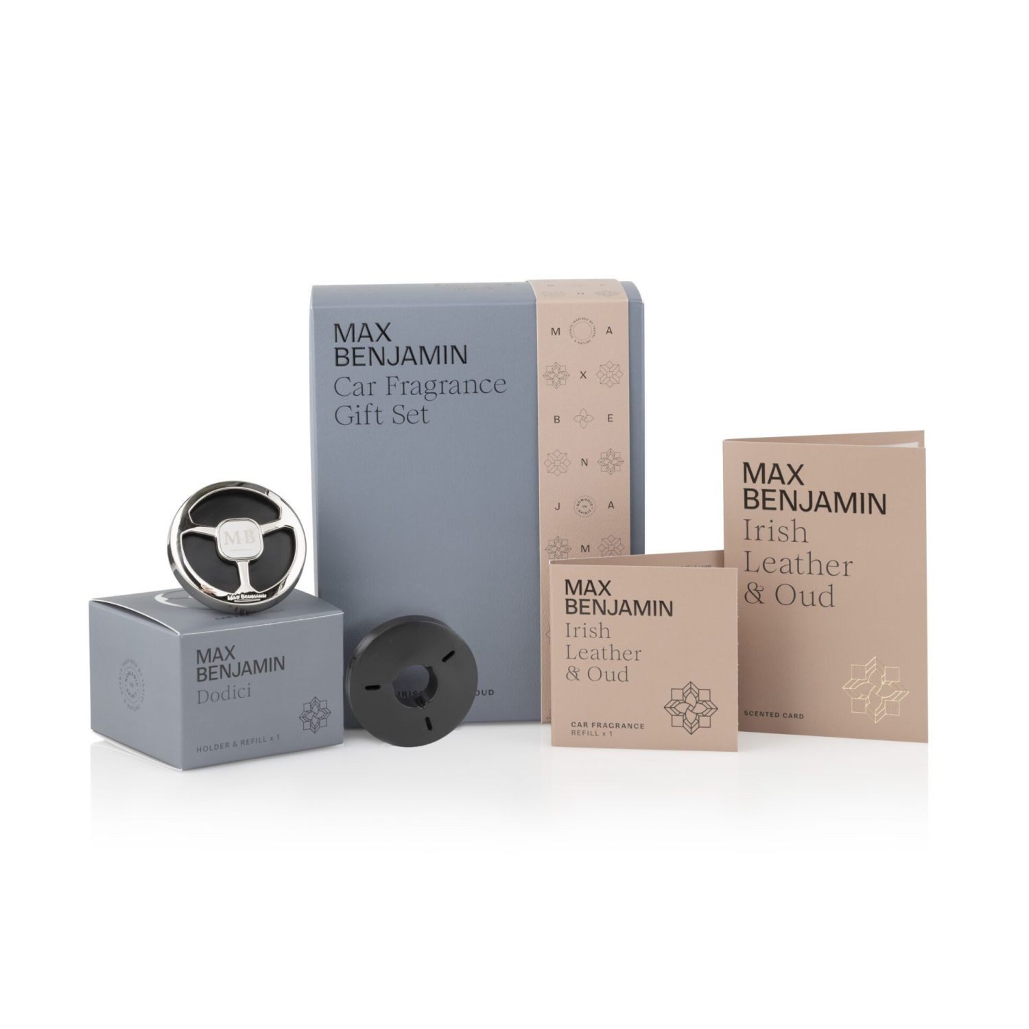 Diffuser Luxus Auto-Geschenkset Dodici / Irish Leather & Oud