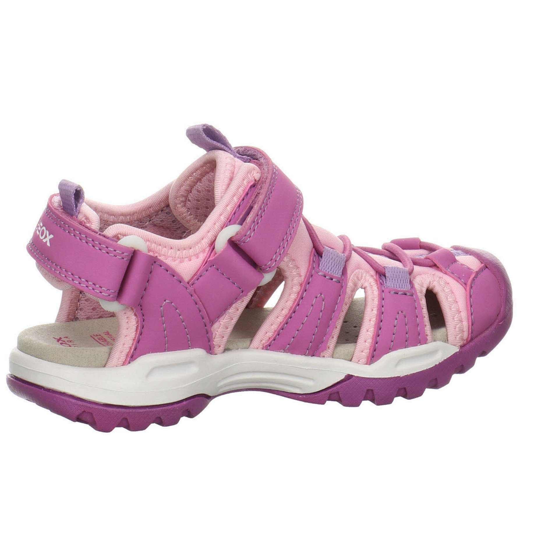 lila Mädchen Sandale Schuhe Geox Glattleder Borealis Sandale Sandalen