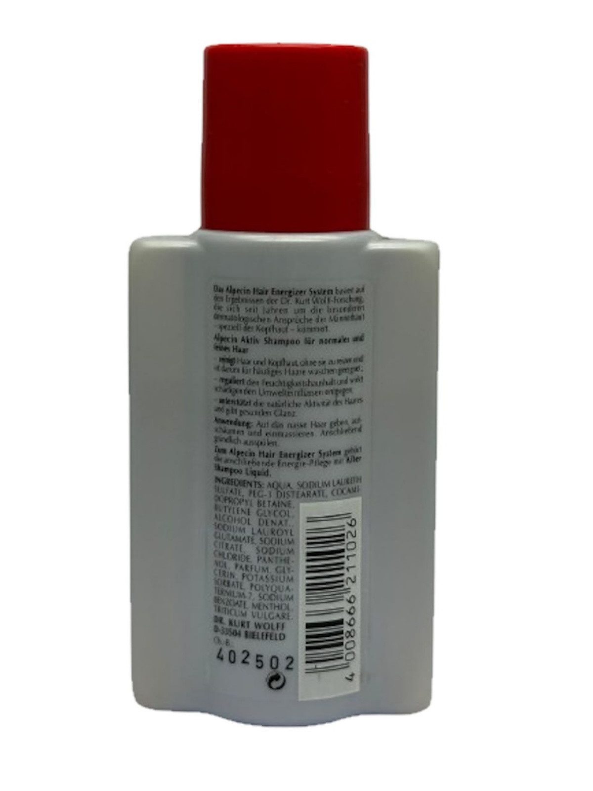 Alpecin Kopfhaut-Pflegeshampoo Reizarmes Haarshampoo für feines Haar – stärkt & pflegt Kopfhaut, 1-tlg., Hair Energizer, dermatol. getestet