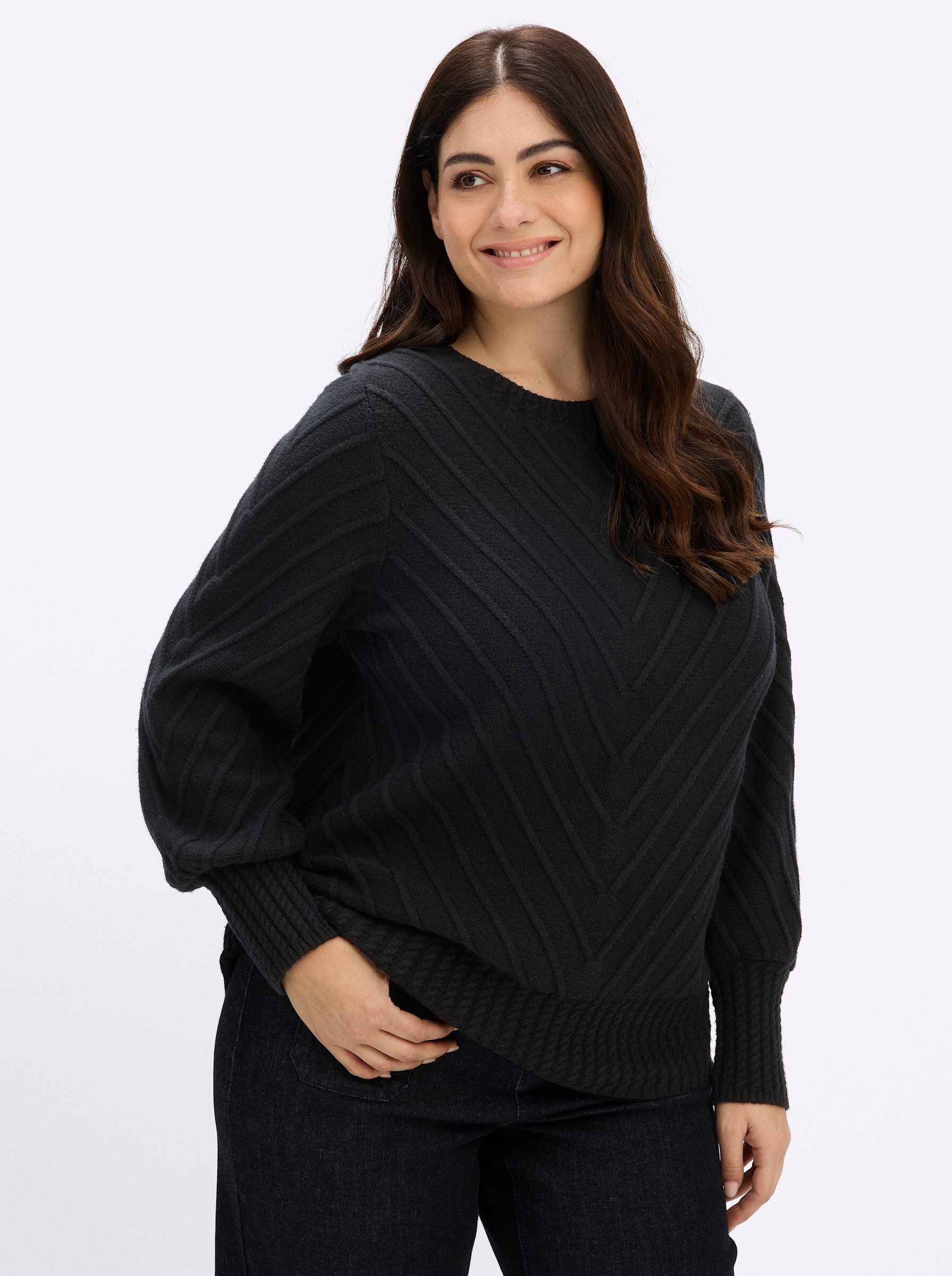 sheego by Joe Browns Strickpullover Langarm-Pullover Langarm