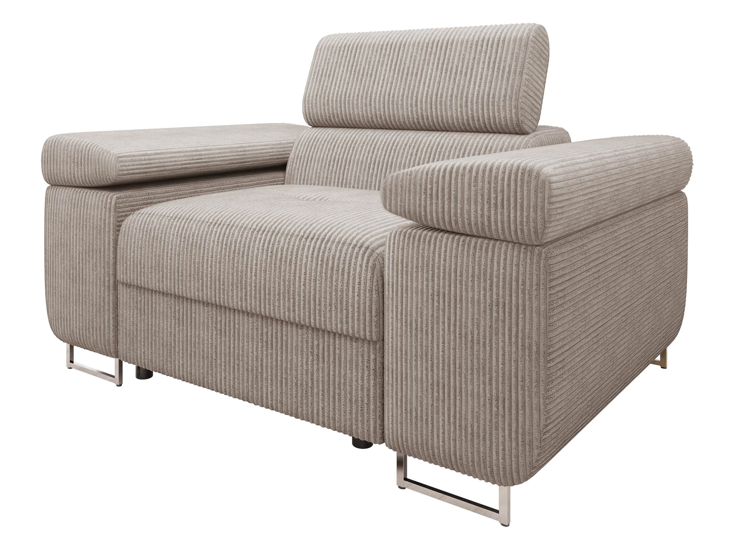 MIRJAN24 Sessel Torezio Cord, Einstellbare Kopfstützen, 134x102x70-90 cm
