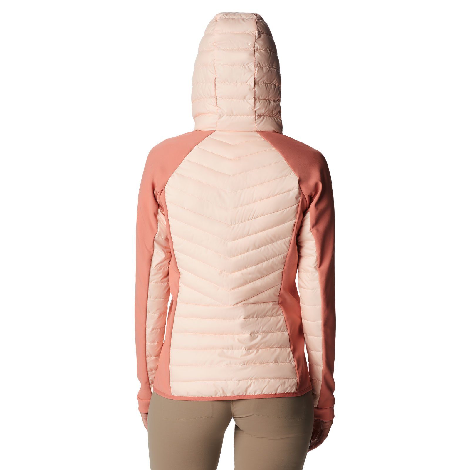 reflektierendem Steppjacke Lite™ Omni-Heat™ coral dark Jacket Hybrid thermisch Powder peach blossom 890 / Hooded mit Columbia