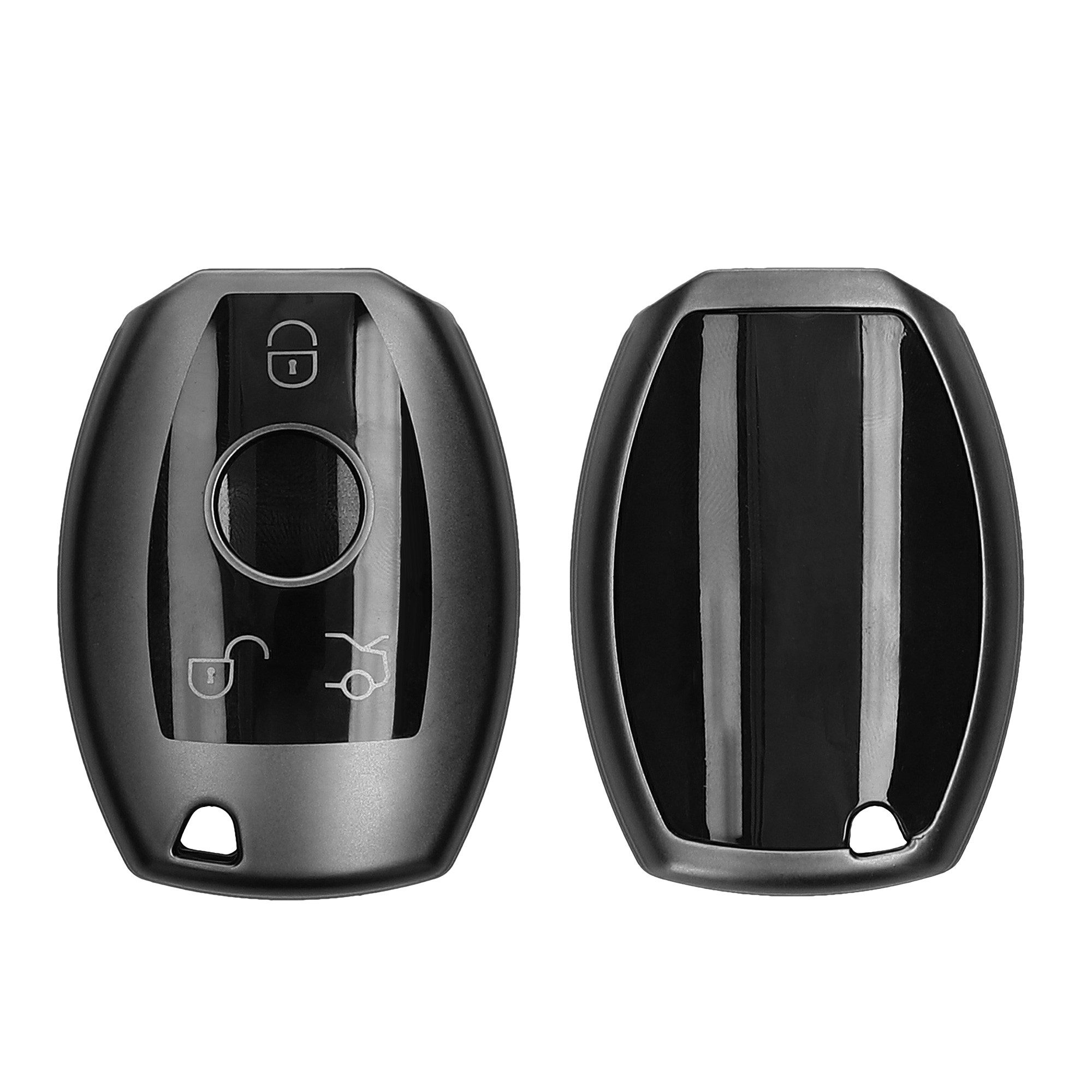kwmobile Schlüsseltasche Autoschlüssel Hülle für Mercedes Benz (1-tlg), Schlüsselhülle Silikon Case Schlüssel Cover