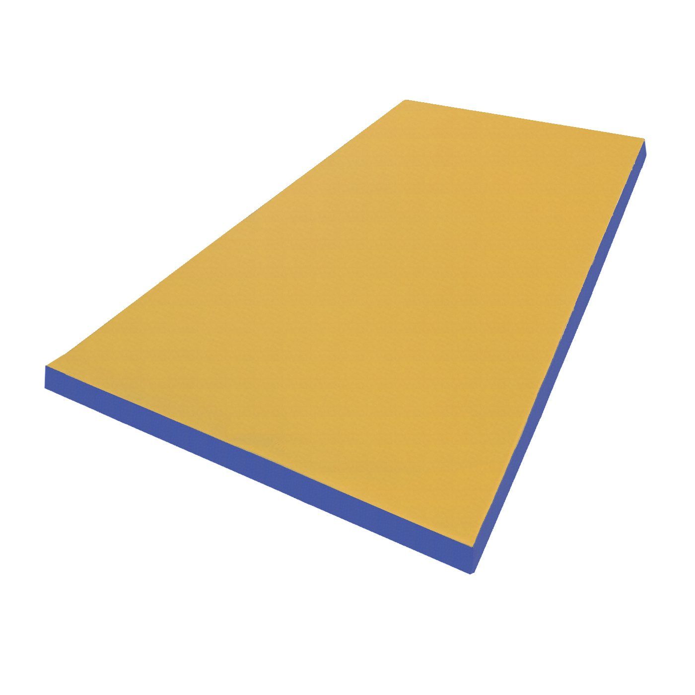 NiroSport Weichbodenmatte Turnmatte Gymnastikmatte Schutzmatte Fitnessmatte 150x100x8cm (1er-Pack), abwaschbar, robust gelb