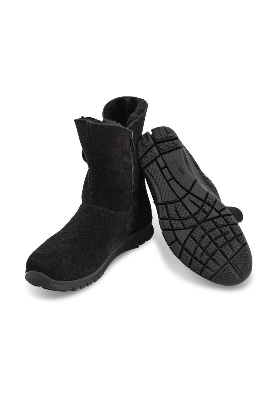 vitaform Damenschuhe Stiefelette Veloursleder Stiefelette