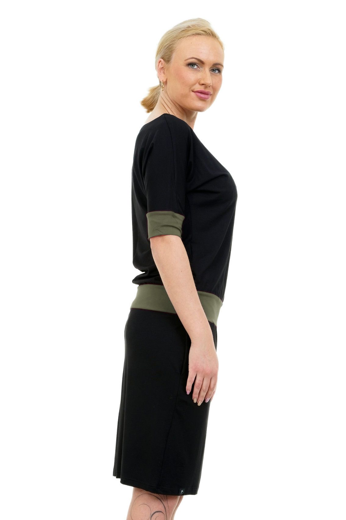 3Elfen Jerseykleid Fledermaus Kleid Jerseykleid Damen by 3Elfen