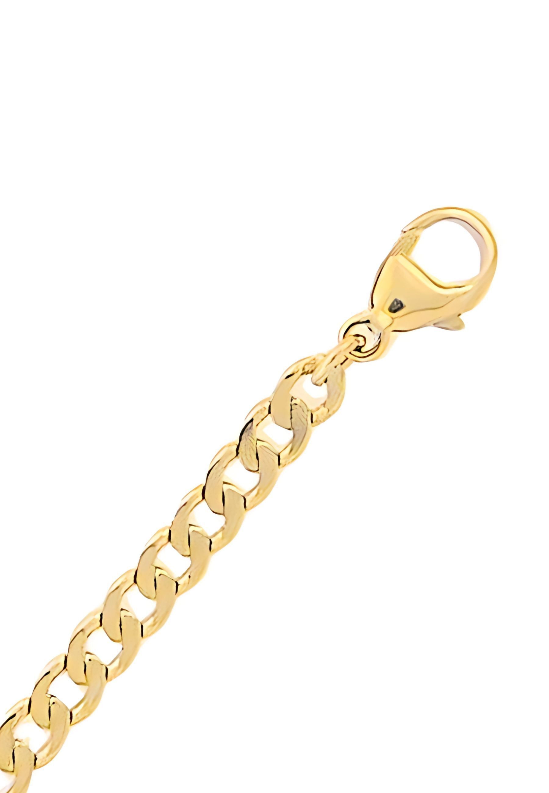 Adelia´s Goldarmband Damen 333 Gold Flach Panzer Armband 19 cm Ø 4 mm, Goldschmuck für Damen