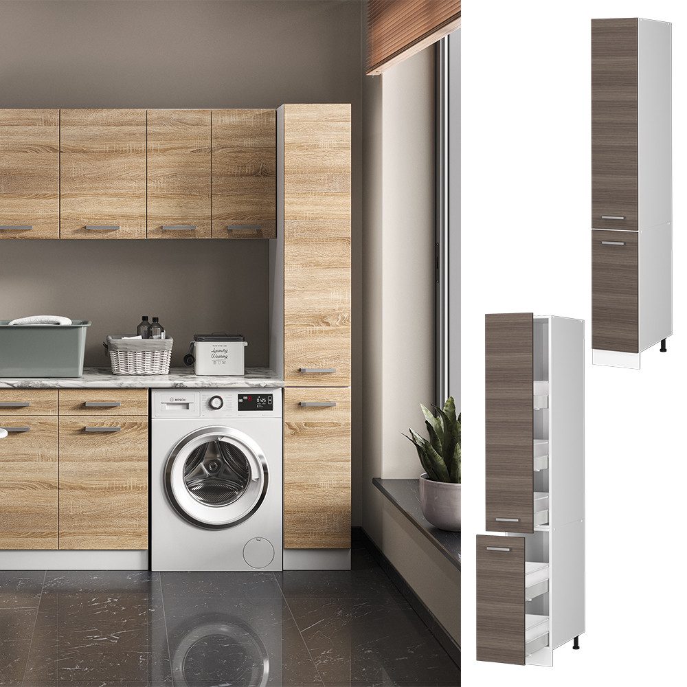 Vicco Schranksystem R-Line, Grau/Weiß, 30 cm günstig online kaufen