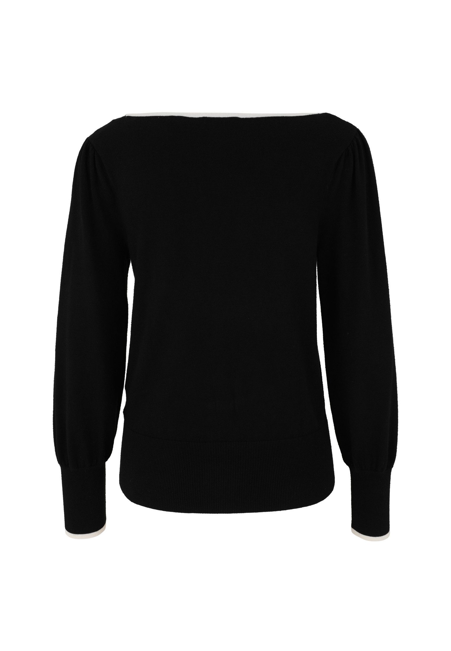 Zero Strickpullover Damen mit Kontrastpaspel (1-tlg) weiteres Detail