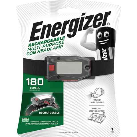 Energizer Stirnlampe Kopflampe Multiuse wiederaufladbar 180 Lumen