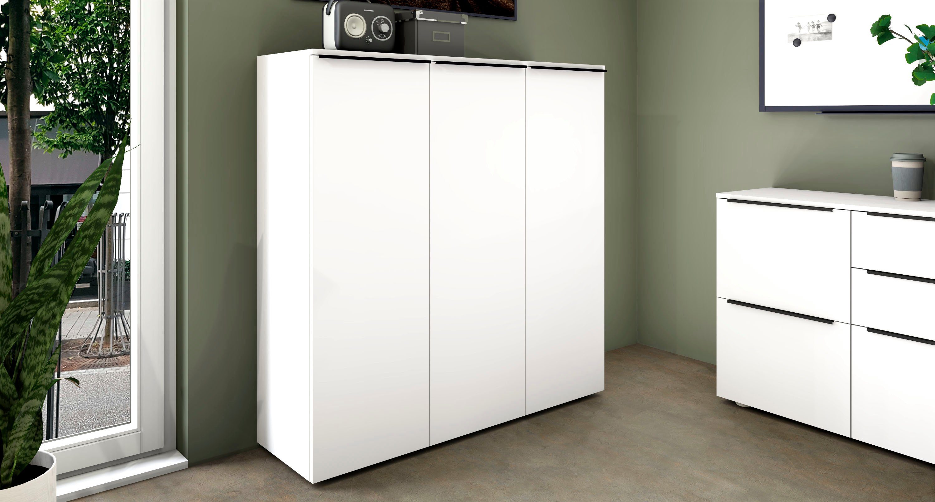 borchardt Möbel Aktenschrank Tom Breite 114 cm, Mehrzweckschrank – Bild 4 von 5