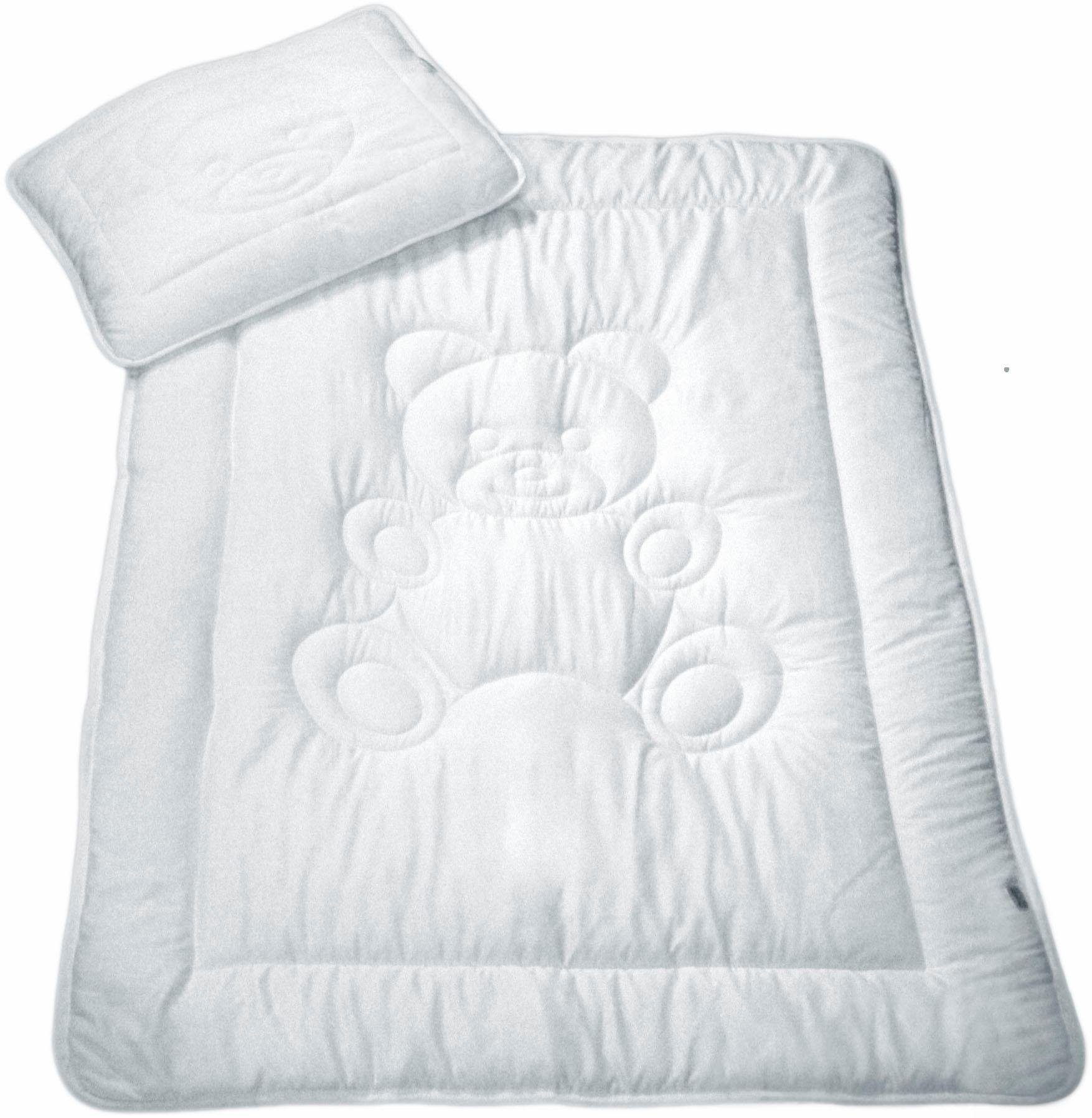 Bettenset für Kinder und Baby Microfaser Kissen Decke Bettset 2tlg 