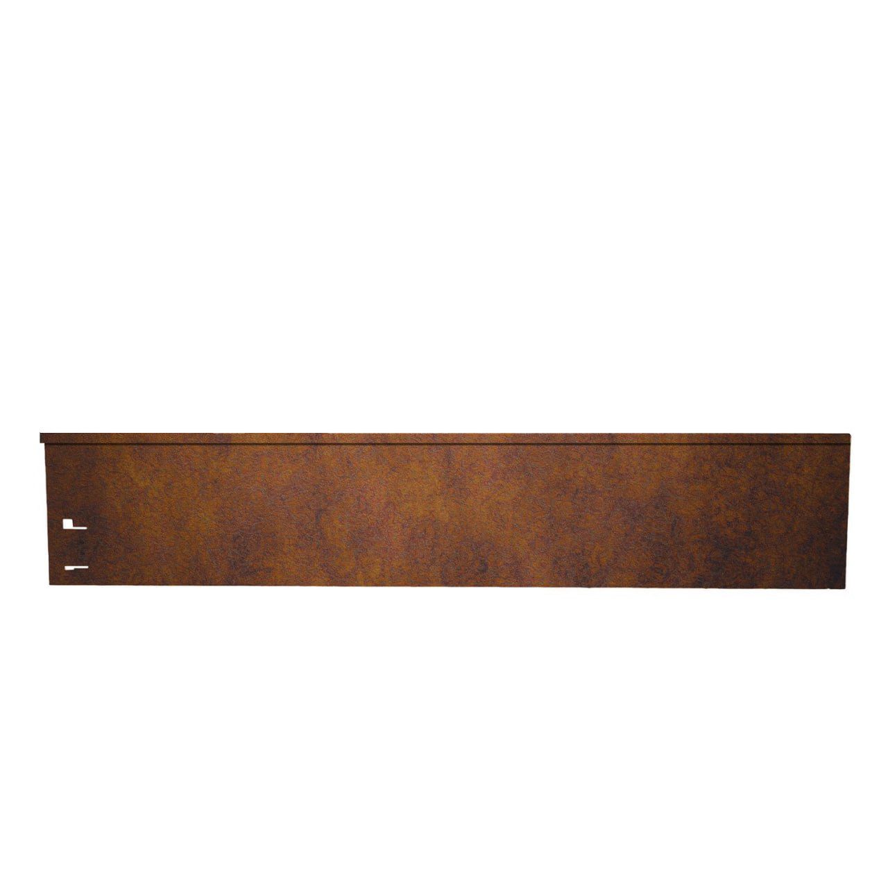 Boni-Shop Rasenkante Rasenkante Cortenstahl 113 cm lang, 13,5 - 18,5 cm hoch, Mahkante, Rasenmähkante - Abschlussstück, Breite: 18.5 cm