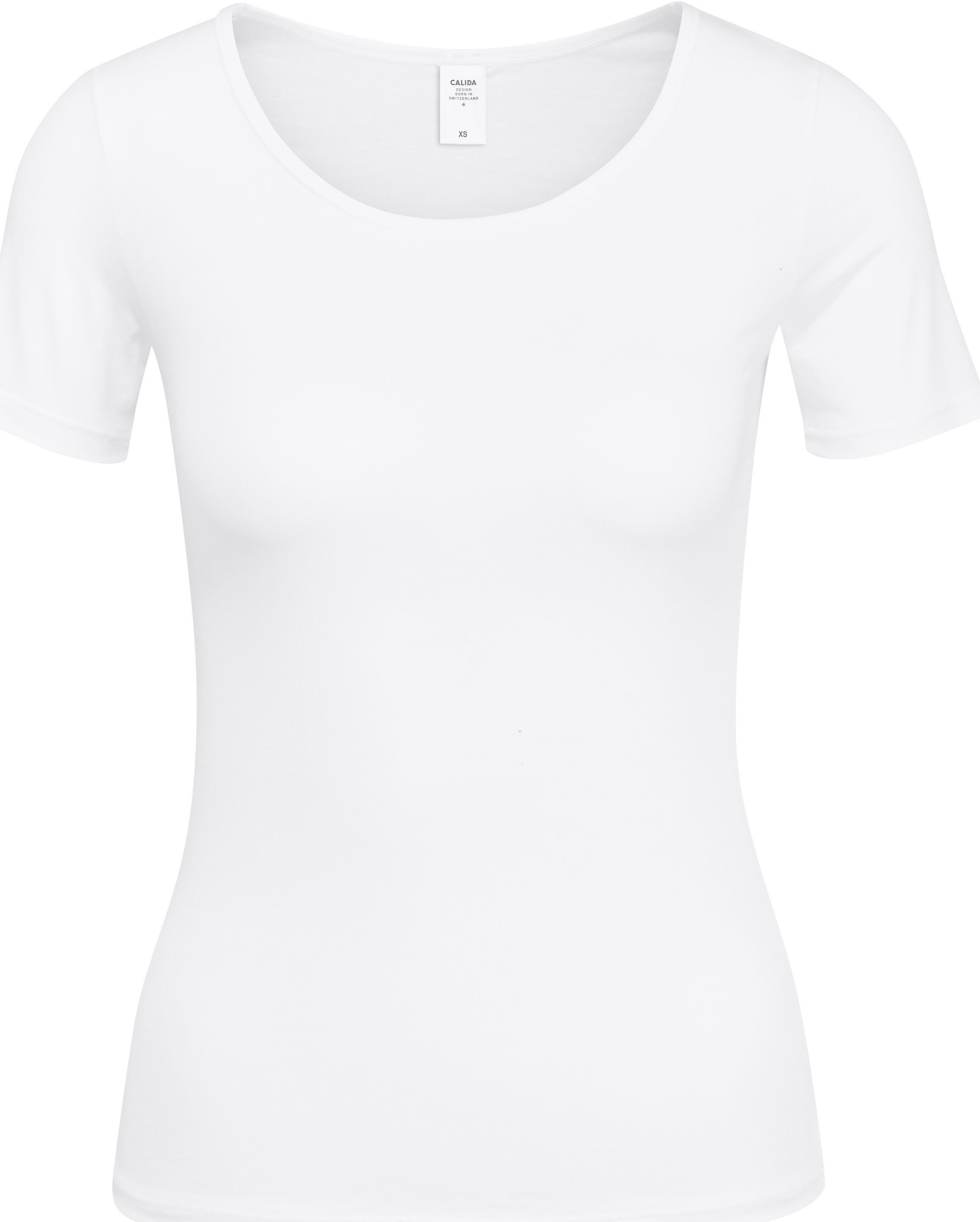 CALIDA Unterziehshirt Natural Comfort mit Rundhals und reduzierter Pillingbildung