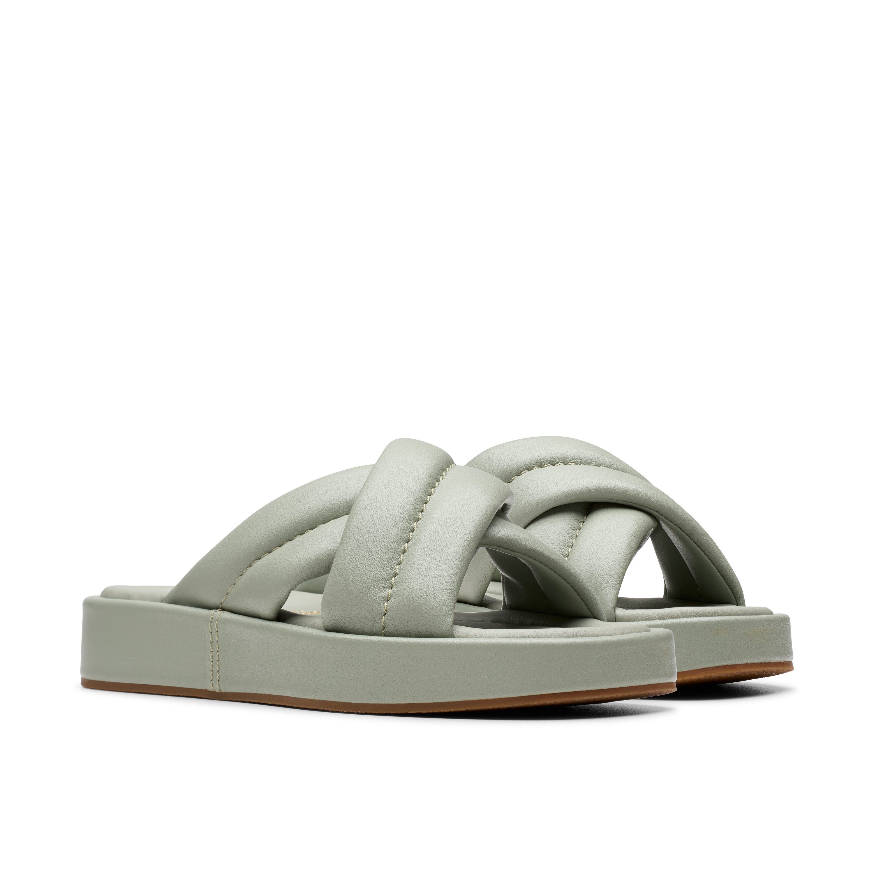 Clarks Alda Glide Hausschuh, Slides, Schlappen mit gepolsterter Bandage