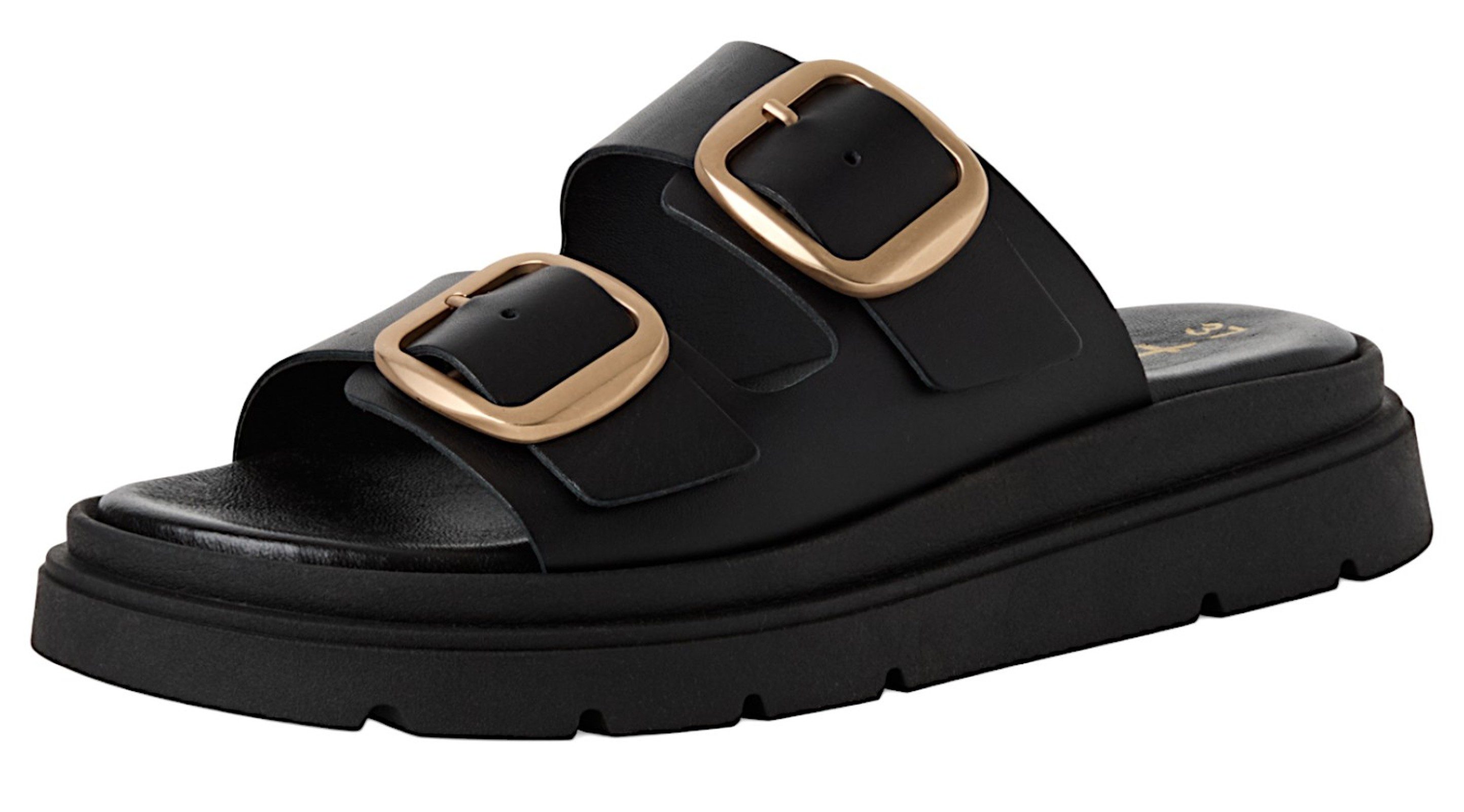 Tamaris 1-27239-42 003 Black Leather Sandale günstig online kaufen