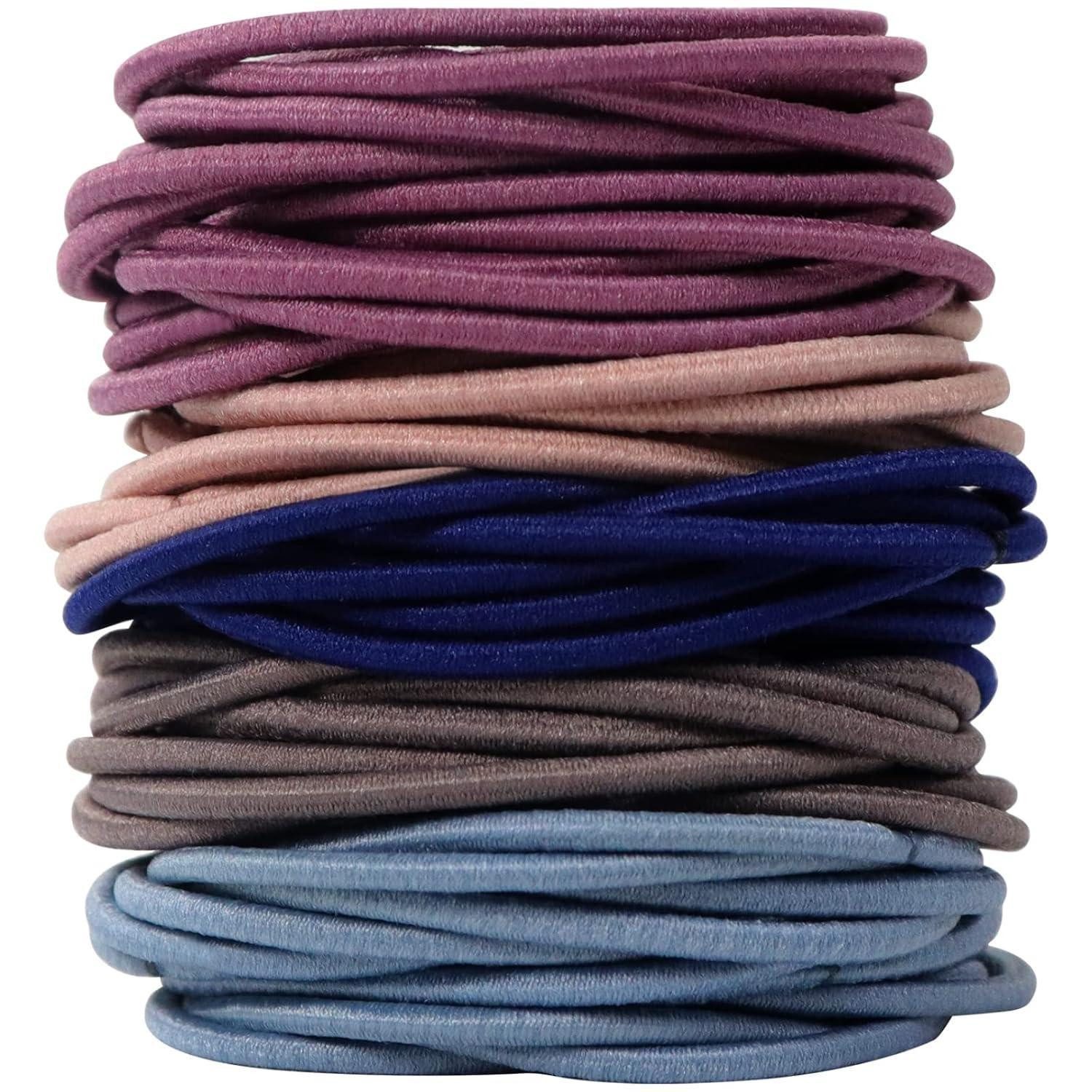 LuxusKollektion Haargummi 100 Stück Haargummis Damen 4,5 cm Männer Zopfgummis Mädchen Set 5