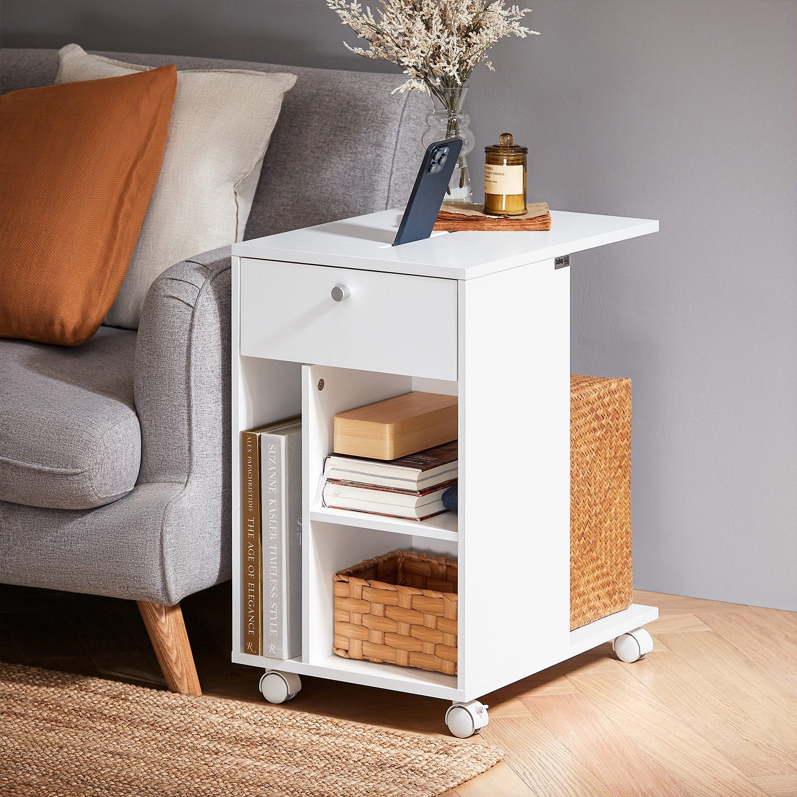 SoBuy Beistelltisch FBT148, C-förmiger Wohnzimmertisch Couchtisch Sofatisch günstig online kaufen