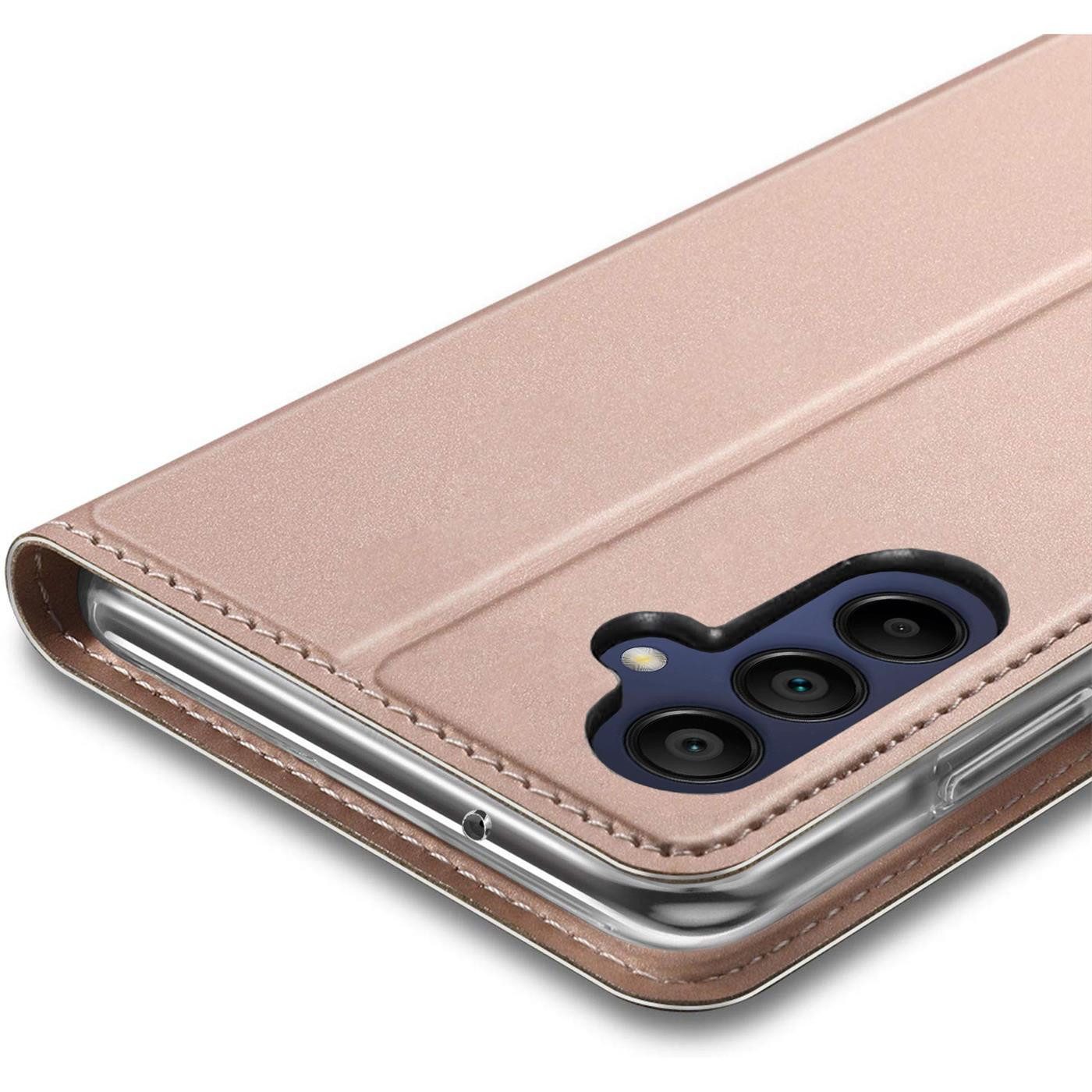 CoolGadget Handyhülle Magnet Case Handy Tasche für Samsung Galaxy A55 5G 6,6 Zoll, Hülle Klapphülle Ultra Slim Flip Cover für Samsung A55 5G Schutzhülle