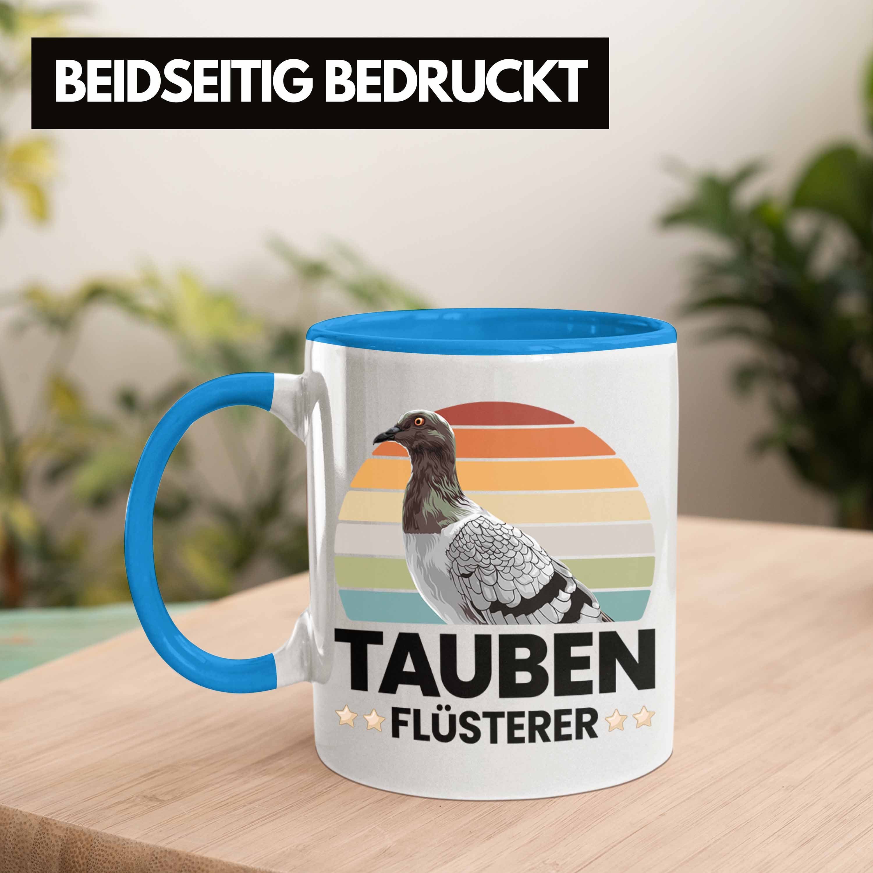 Tauben Trendation Tasse Tasse Blau Trendation Geschenk Zubehör Taubenzüchter Lustiger Zaubenzucht Spruch Taubenflüsterer Becher Taubenliebhaber -