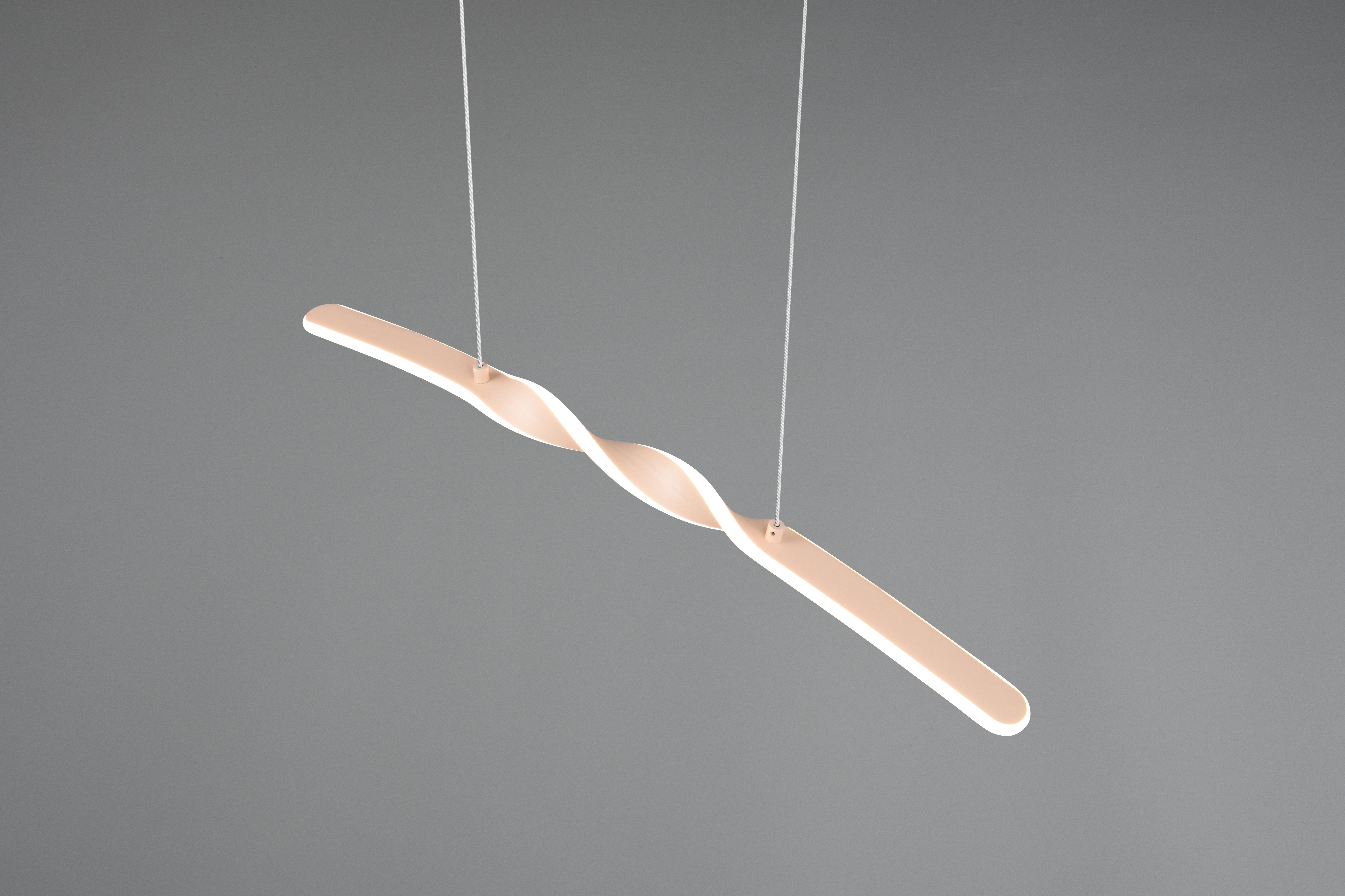 Reality Leuchten LED Pendelleuchte GINKO, Hängeleuchte LED 18W 1980 Lumen 3000K warmweiß, LED fest integriert, Warmweiß, Hängelampe Esszimmer, höhenverstellbar bis max 150cm, Breite 79 cm