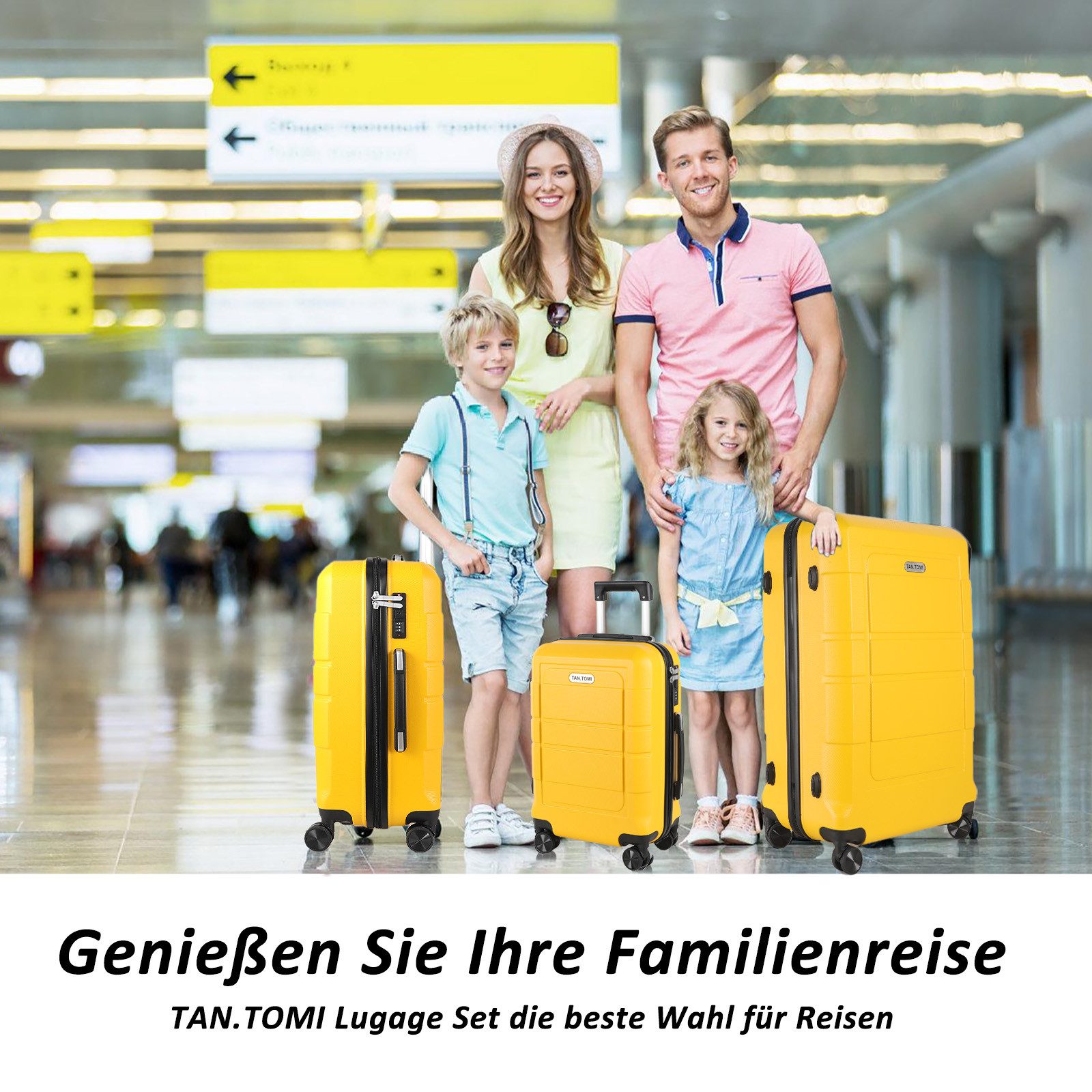 TAN.TOMI Handgepäckkoffer Trolley Hartschalenkoffer Hard Shell günstig online kaufen