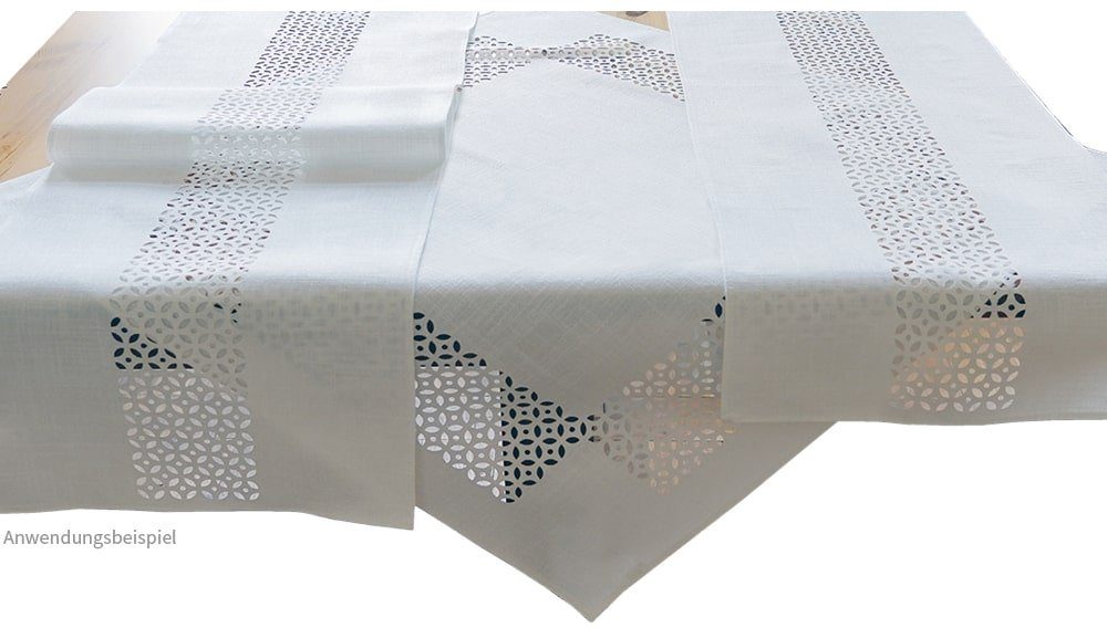 matches21 HOME & HOBBY Tischdecke Tischläufer Durchbrochene Ornamente wollw günstig online kaufen