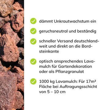 CM-Gartendesign Lavasteine Lavamulch, (32/56mm, rotbraun), 1L