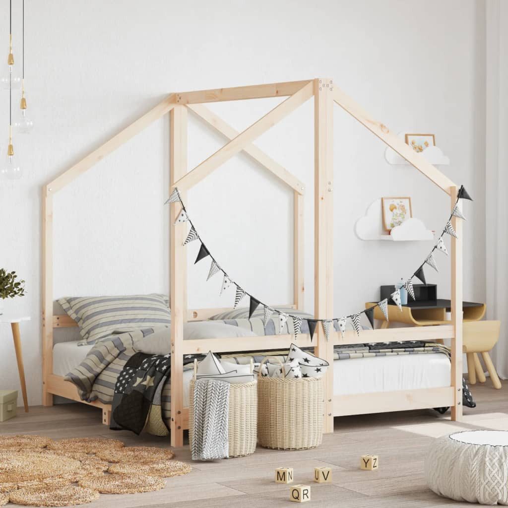 furnicato Kinderbett aus massivem Kiefernholz 145