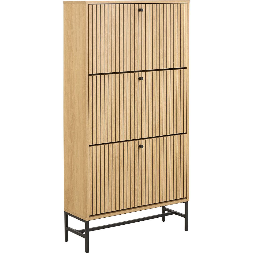 ACTONA GROUP Schuhschrank Albany Schuhschrank 3 Schubladen Natur.