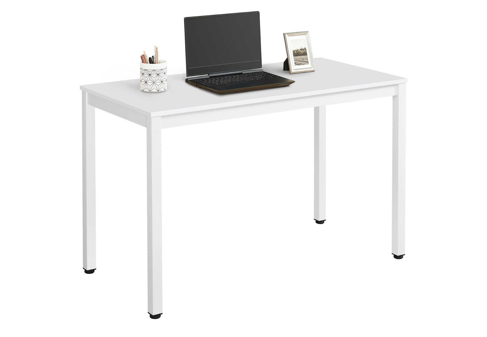 Home Collective Esstisch Esszimmertisch quadratisch Holztisch Küchentisch Modern 120x60x75 cm, zeitloses Design & für viele Räume geeignet, auch als Küchentisch weiß