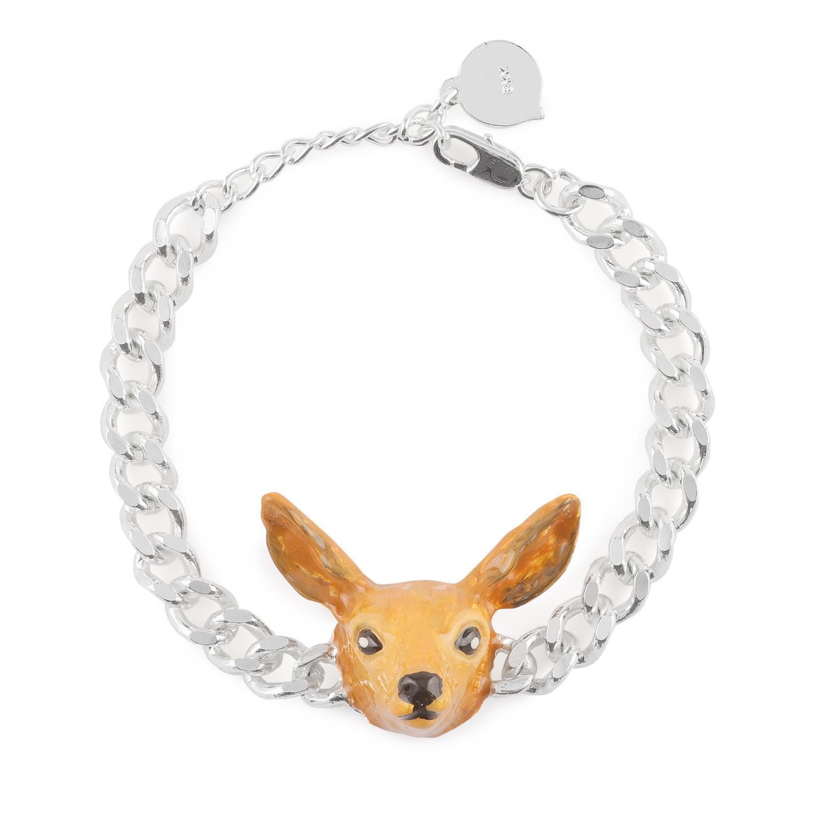 Silberarmband Reh Armband Silber plattiert