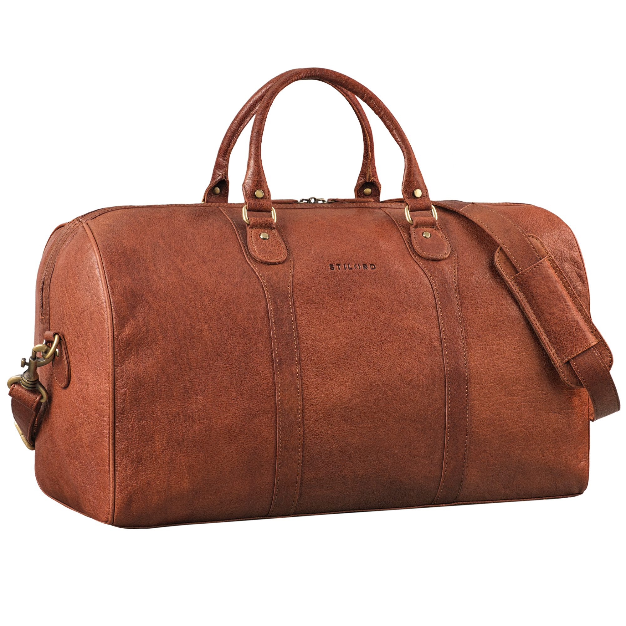 STILORD Weekender Vivaldo Vintage Reisetasche Leder Herren und Damen Weekender Tasche Wochenendtasche