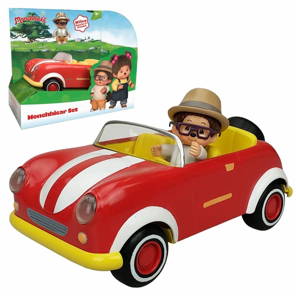 Spielfigur Monchhicar Spielset Monchhichi Fahrzeug mit Spielfigur Willow