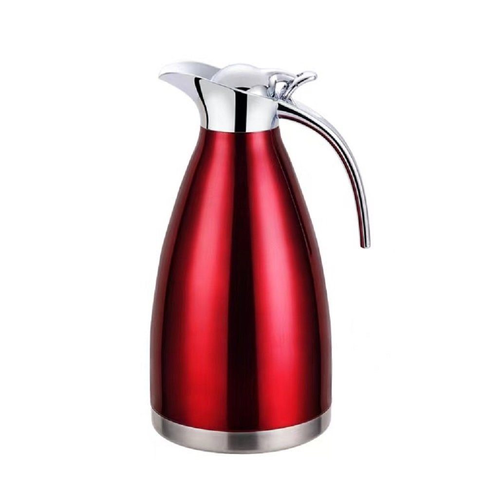 Cheffinger Isolierkanne Thermoskanne 1,8L Isolierkanne Teekanne Thermosflasche Kaffeekanne, 1.8 l, (1-St)