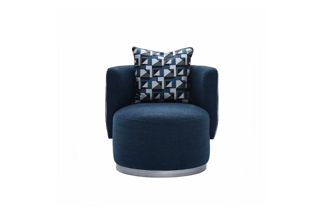 Moderne Made Design Sessel Sessel Sessel), Blau JVmoebel Europa Sitzer Modern (1-St., in Polster Relaxsessel