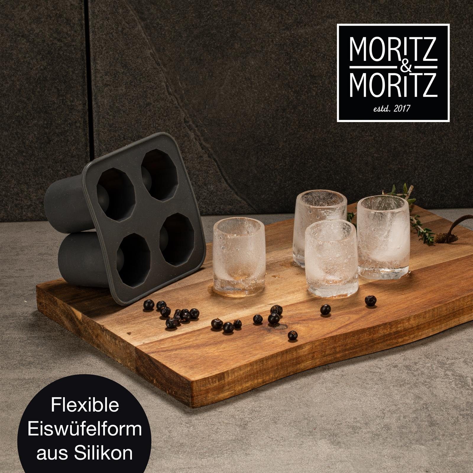 Inkl. Eiswürfelform (2er & 6 - Moritz Cup inklusive Rezeptheft Moritz Filz-Untersetzer Moritz Eiswürfelform & Moritz 9-tlg), Set & 2er Kitchen Unterset, Set