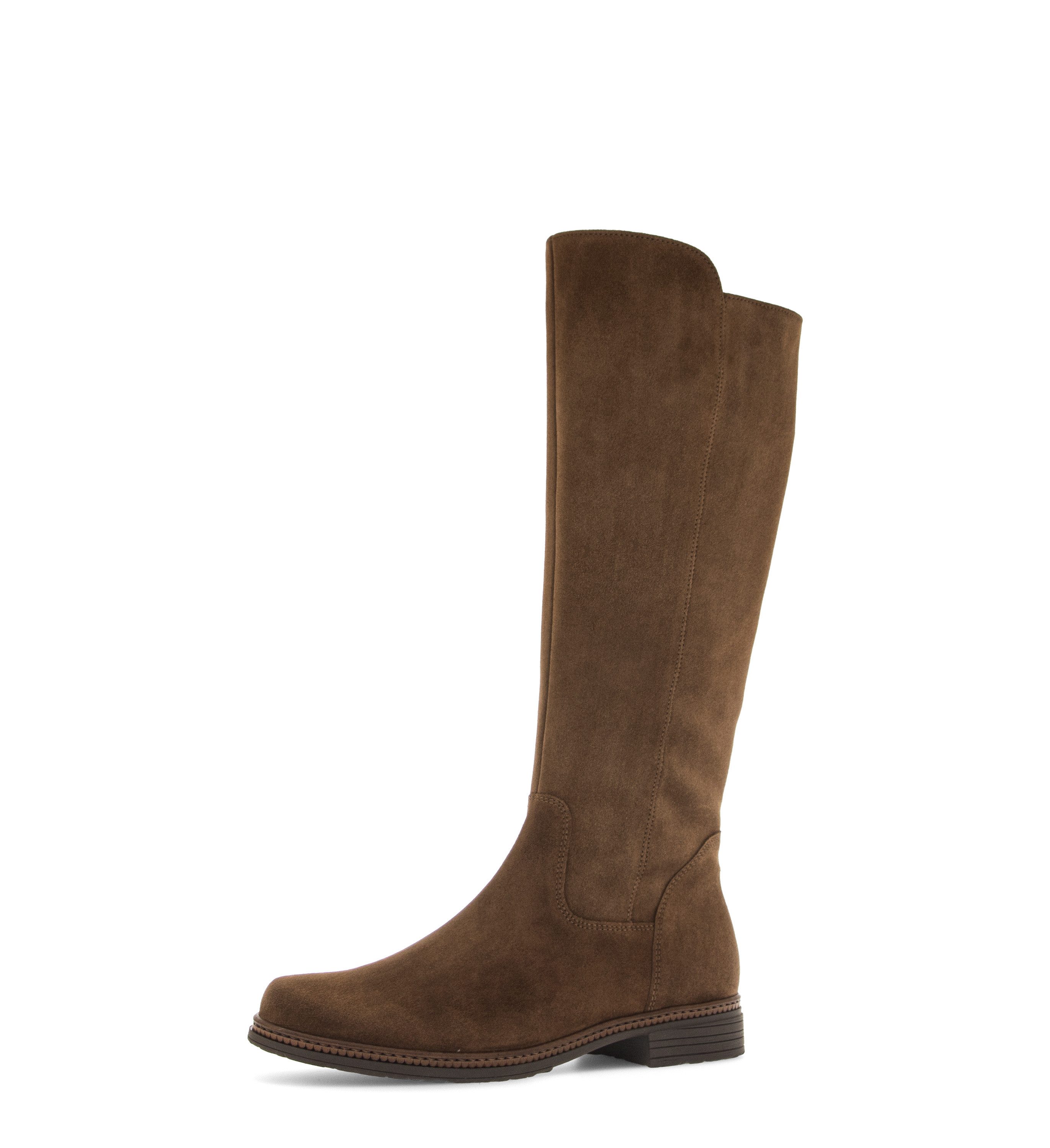 Gabor Stiefel Blockabsatz, Langschaftstiefel mit Wechselfußbett